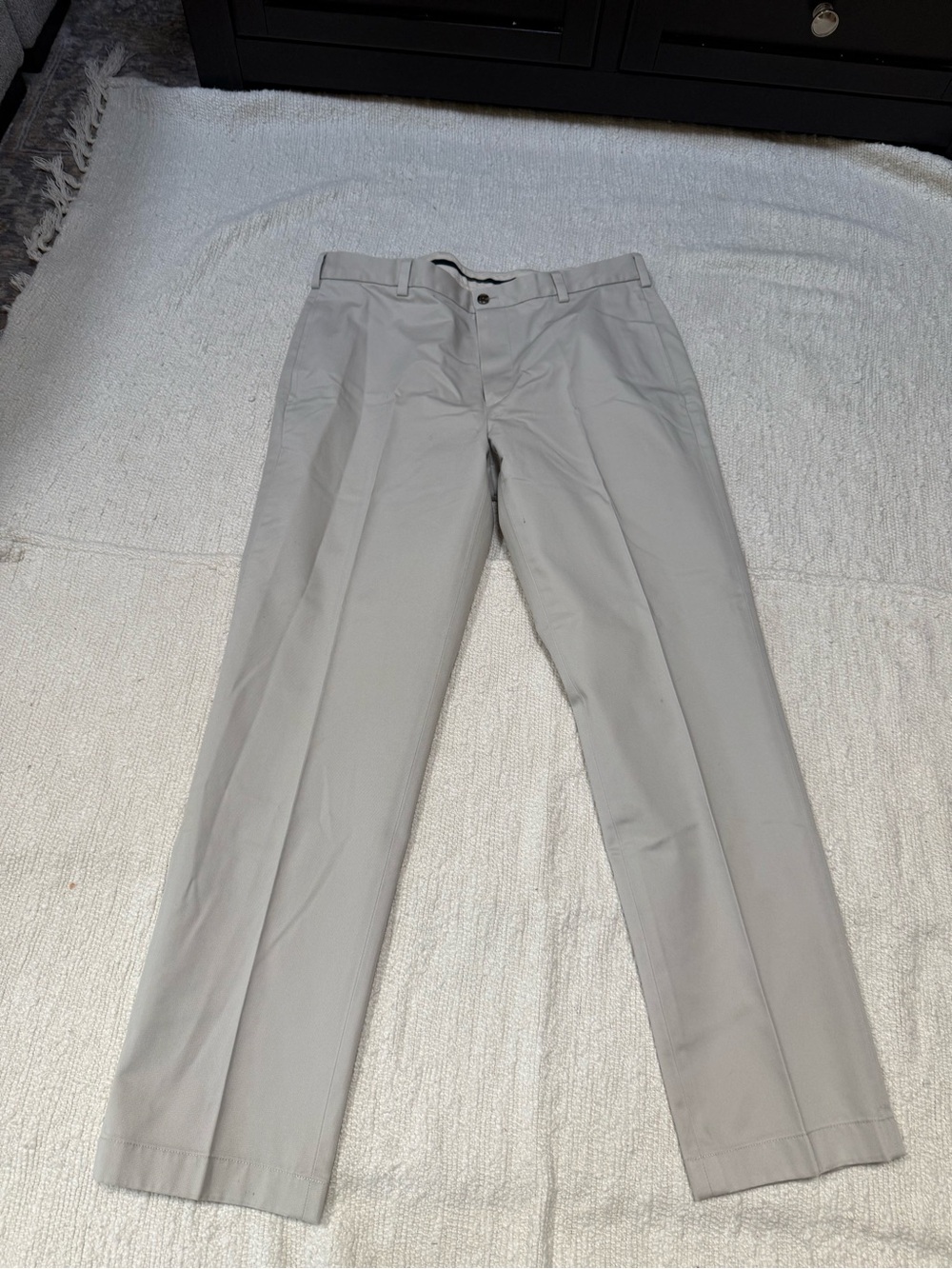 Brooks Brothers Advantage Chino Clark Pants W35 X L30 100% Cotton